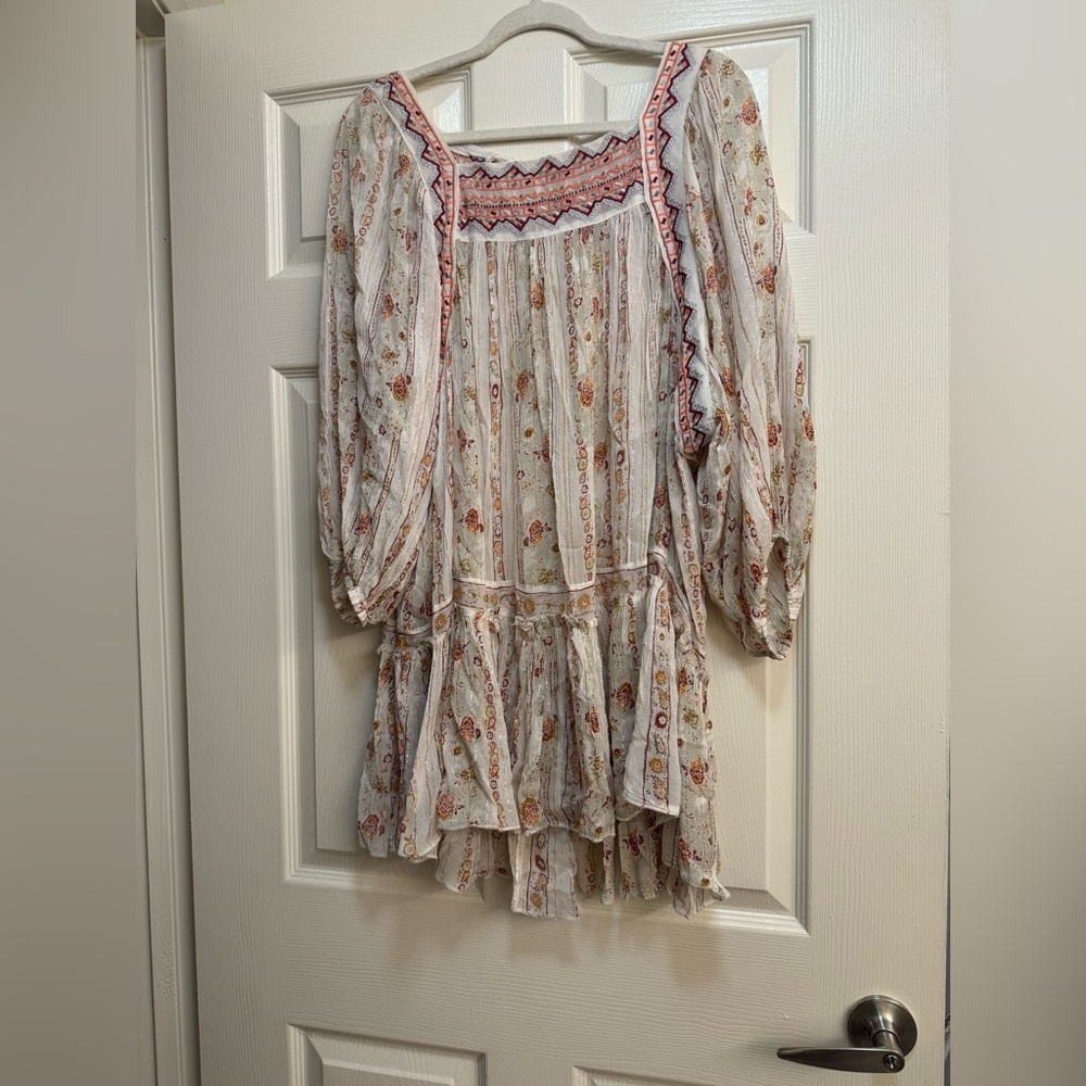 Free People Dance Magic Tunic in Ivory Colorway - Picture 8 of 16